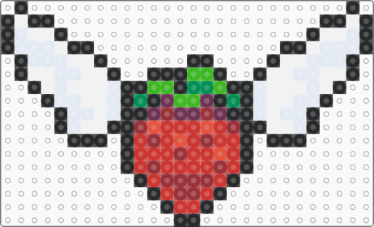 Celeste Winged Strawberry - white,red,celeste,strawberry