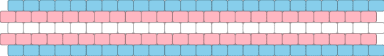 Transgender Flag Cuff - light blue,pink