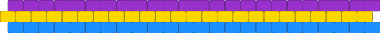Pansexual Flag Cuff - purple,yellow,light blue