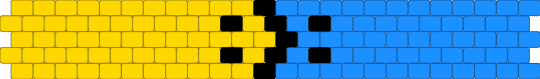 Bipolar Disorder Flag Cuff - light blue,yellow