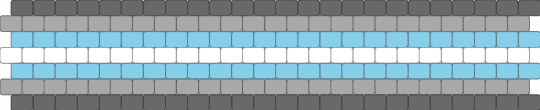 Demiboy Flag Cuff - gray,beige,light blue