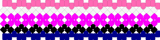 Genderfluid Flag UFO Cuff Base - pink, purple