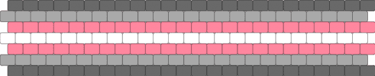 Demigirl Flag Cuff - gray,beige,pink
