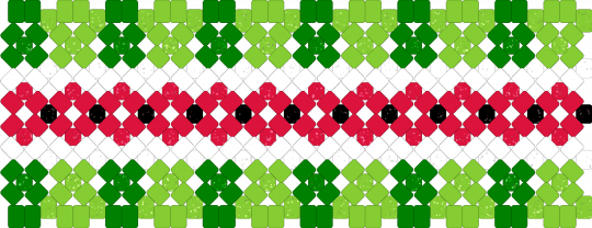 Watermelon 3D Cuff Base - green,red