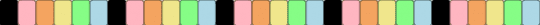 bubble gum - orange,teal,colorful