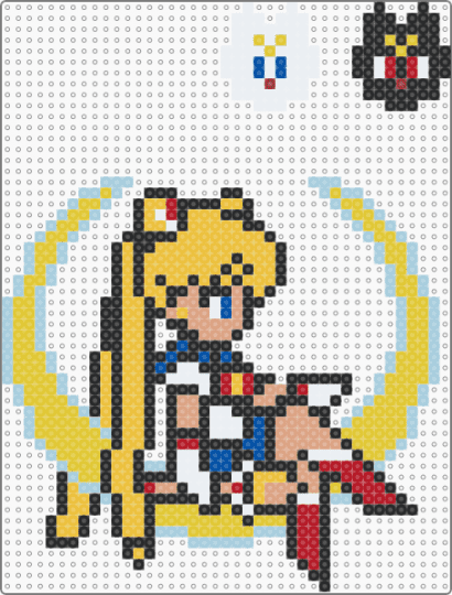 Sailor Moon - light blue,yellow,emi