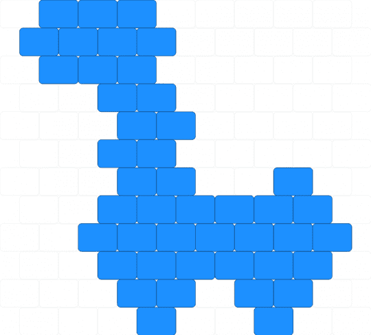 blue Llama/loch ness v1 - light blue,llama,blue,loch ness
