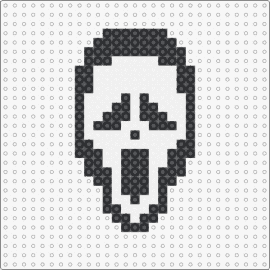 Ghostface - ghost face,scream,horror,halloween,spooky,movie,thriller,mask,silhouette,black,white