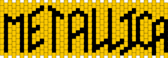 Metallica - yellow,black
