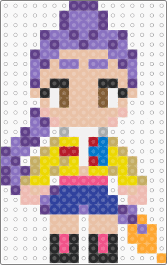 Rumi K-pop Demon Hunter - purple,blue,beige