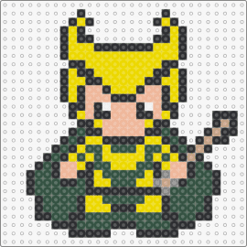 Loki - loki,thor,marvel,mythology,god of mischief,charismatic,iconic,armor,essence,green,gold,yellow