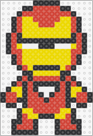 Iron Man - gpt dive into the marvel universe with this captivating fuse bead pattern that b
