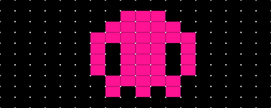 Pink Skull - black