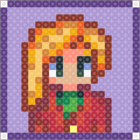 Elliot w.i.p - red,orange,purple,pink