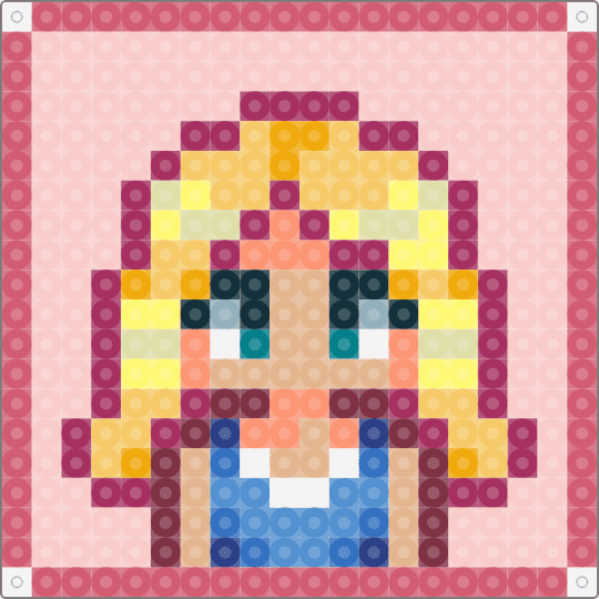 Haley w.i.p - pink,yellow,beige,red