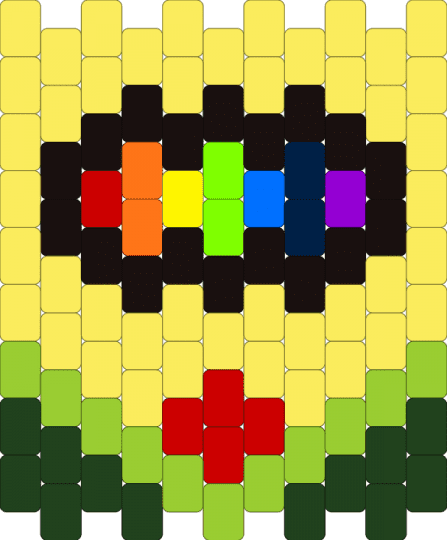 crayon #1 - green, yellow