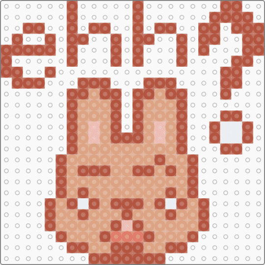 Biscoff The Surprised Bunny Rabbit - red,beige