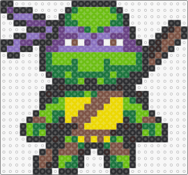 TMNT Donatello Artkal - donatello,tmnt,teenage mutant ninja turtles,martial arts,ninja,hero,purple,green