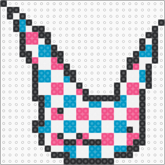Patterned Kitty - light blue,pink,cat,pattern,silly,funny,goofy,cute,kitty,dumb