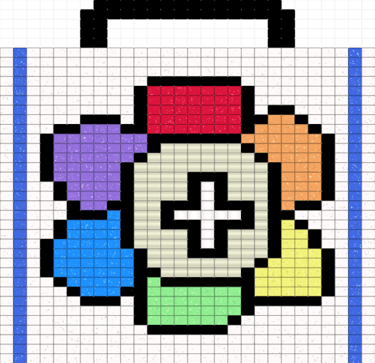 Medkit item dandys world - white,light blue,blue,colorful,medkit,item,dandys world,roblox,game,heal,kandi pad,pony bead