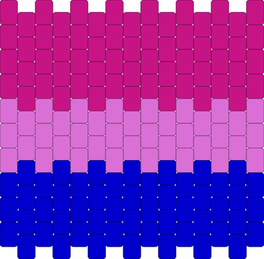 bi flag keychain - pink,purple