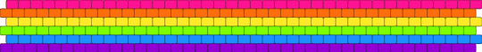 SIMPLE RAINBOW PEYOTE STITCH FOR NYAN CAT ROTATOR!! - light blue,yellow,pink,colorful,nyan cat