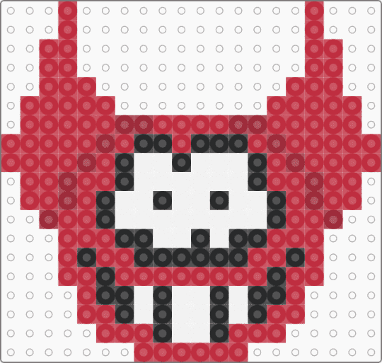 Bob Velseb Perler Charm (request) - red,bob,bob velseb,character,spooky,spooky month,killer