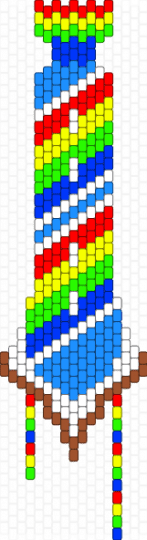 Bleepy-Inspired Tie! - red,light blue,bleepy,tie,multicolor,blue