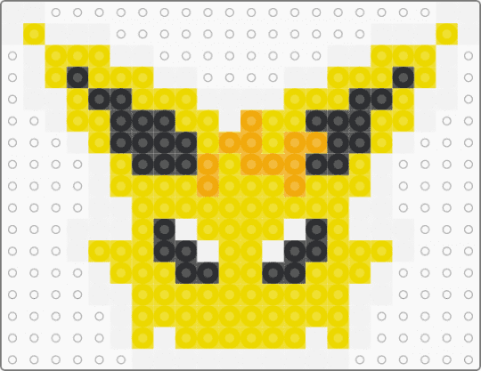 Jolteon Perler Charm (request) - jolteon,pokemon,charm,yellow,black,white