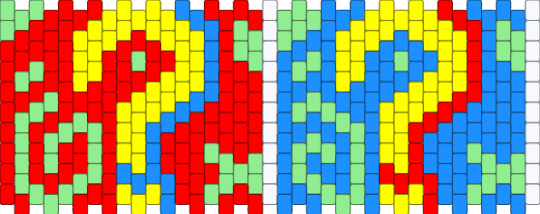 Confusion - red,light blue