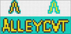 alleycvt - alleycvt,logo,dj,music,edm,sign,teal,yellow