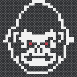angry gorilla - gorilla,monkey,animal,face,angry,panel,black,white