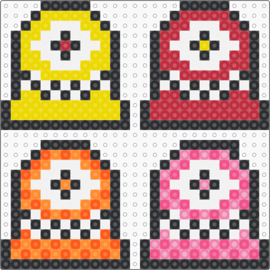 river 1 - cyclops, music, orange, pink, red, subtronics, yellow