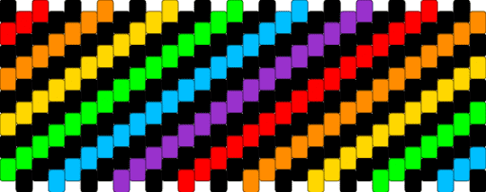 Rainbow streaks - black,yellow,red,colorful