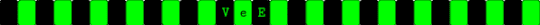 Vee single - black, green