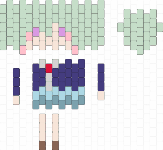 Nene Kusanagi Doll (School uniform) - white,purple,light blue,teal,pjsk,doll,colorfulstage,project sekai,nene,kusanagi,prsk,wxs