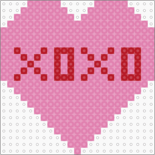 XOXO Candy Heart (Pastel Pink) - pink,heart,valentines day,holiday,love,candy,holidays,food