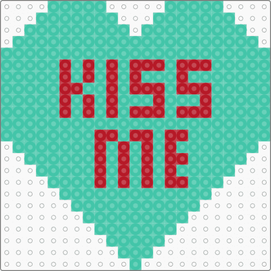 Kiss Me Candy Heart (teal) - teal,heart,valentines day,holiday,love,candy,food,holidays