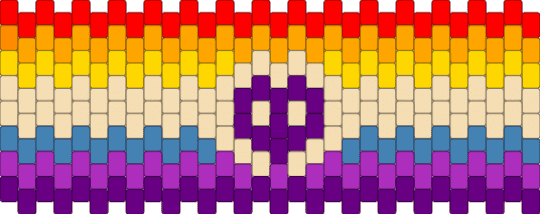 Fictionkin flag 2 - pink,beige