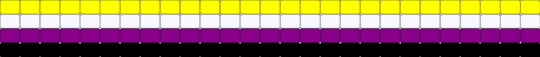 Nonbinary Pride Ladder Cuff - yellow,pink,nonbinary,pride,ladder,cuff,kandi,gay,lgbtqia,flag