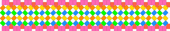 Rainbow Clown-Core X Cuff - pink,rainbow,clown,core,x,cuff,kandi,silly,fun