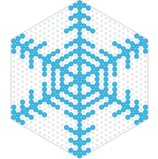 A Snowflake - light blue