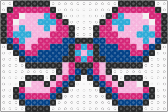Round bow - pink
