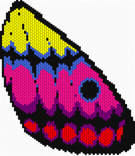 wing pattern recolored - pink