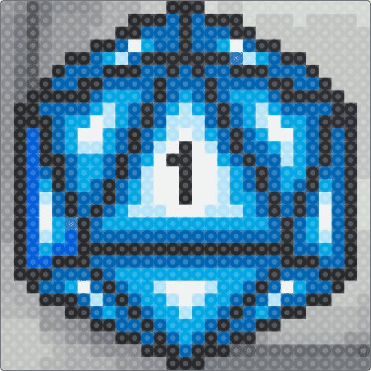 D20 DICE - blue,light blue