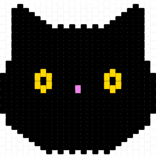 Black_Cat_Bag_Panel - black,yellow