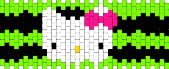 hello kitty multistitch (INSPO) ☆ - green,hello kitty,sanrio,multistitch,cuff,character,inspo pattern