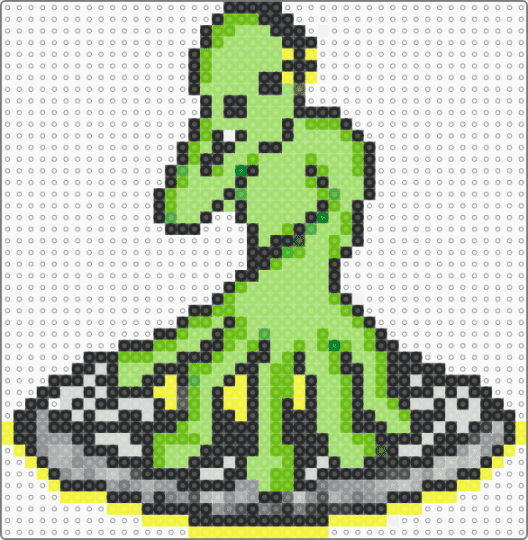 Alien DJ - alien,dj,music,edm,turntables,scifi,green