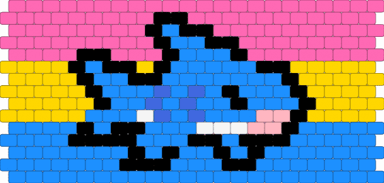 Gay shark - pink,light blue