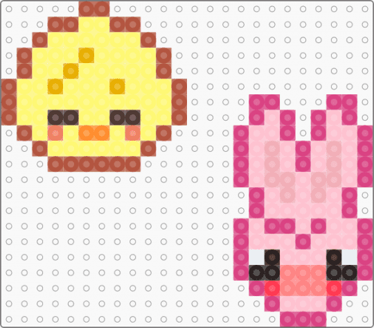 mini bbokari n dweakki - yellow,red,pink